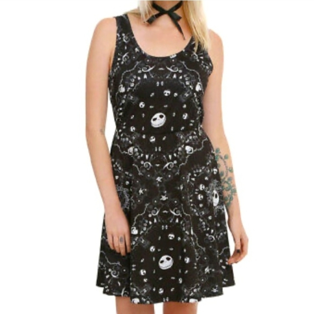 Hot Topic Disney Nightmare Before Christmas Skater Dress XL